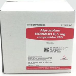 Alprazolam 0.5mg X 500 Comprimidos.